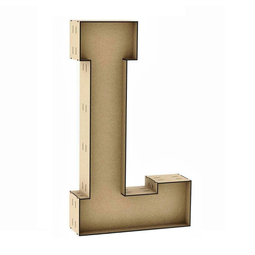 Letra Caixa Grandel Mdf 100Cm De Altura Decoração