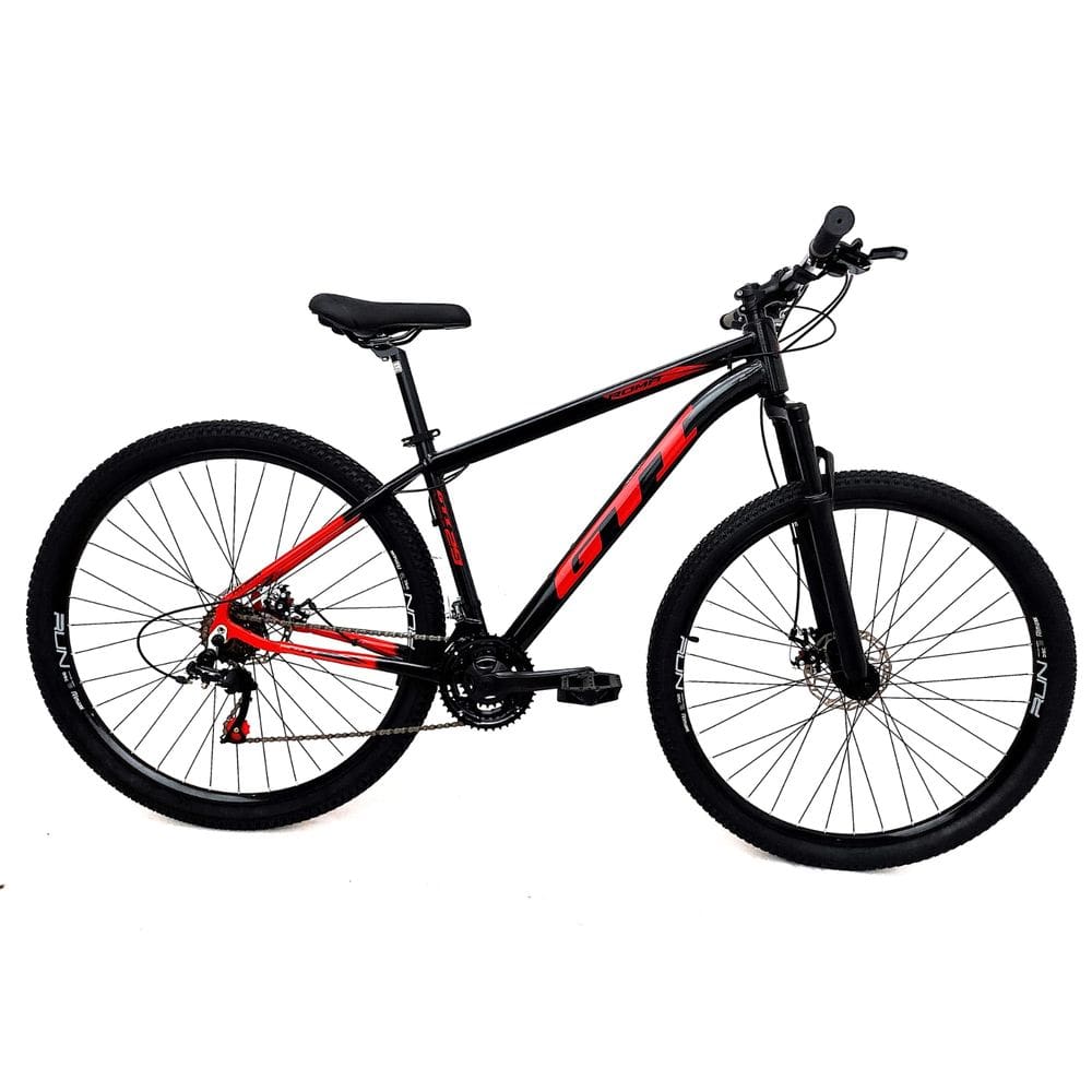 Bicicleta GTI Roma Aro 29 Quadro 17 Alumínio preto/vermelho 21V .