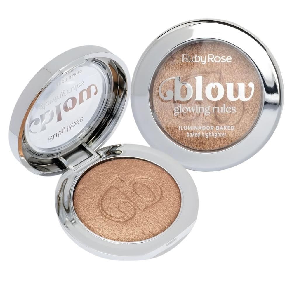 Iluminador Baked Ruby Rose Blow Glowing Rules Ib40 Golden Boundaries Hb-m704-4
