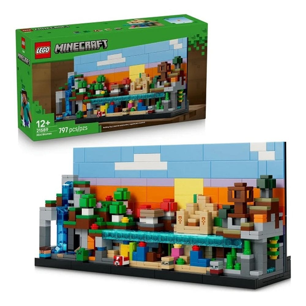 Lego 21589 Minecraft  Minibiomas – 5 Biomas - 797 peças