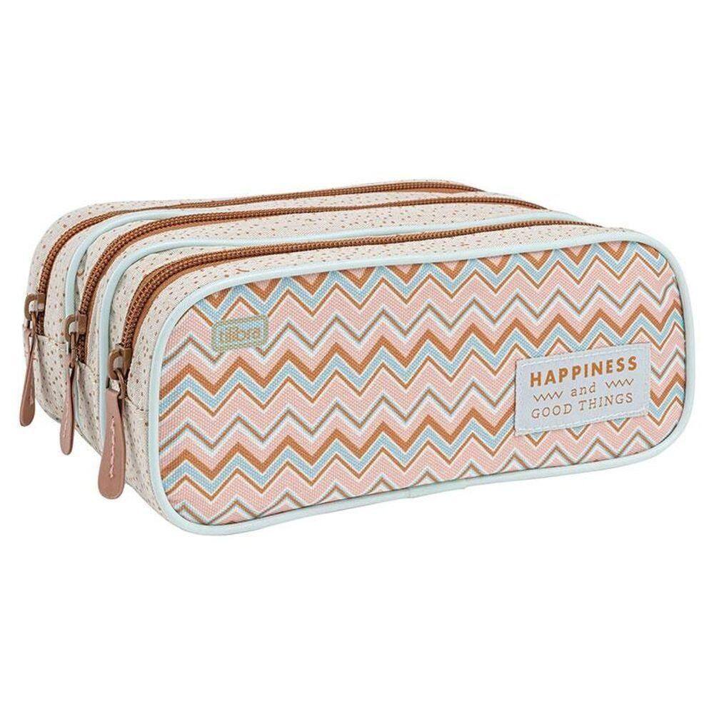 Estojo Escolar Infantil Triplo Académie Sunshine - Tilibra