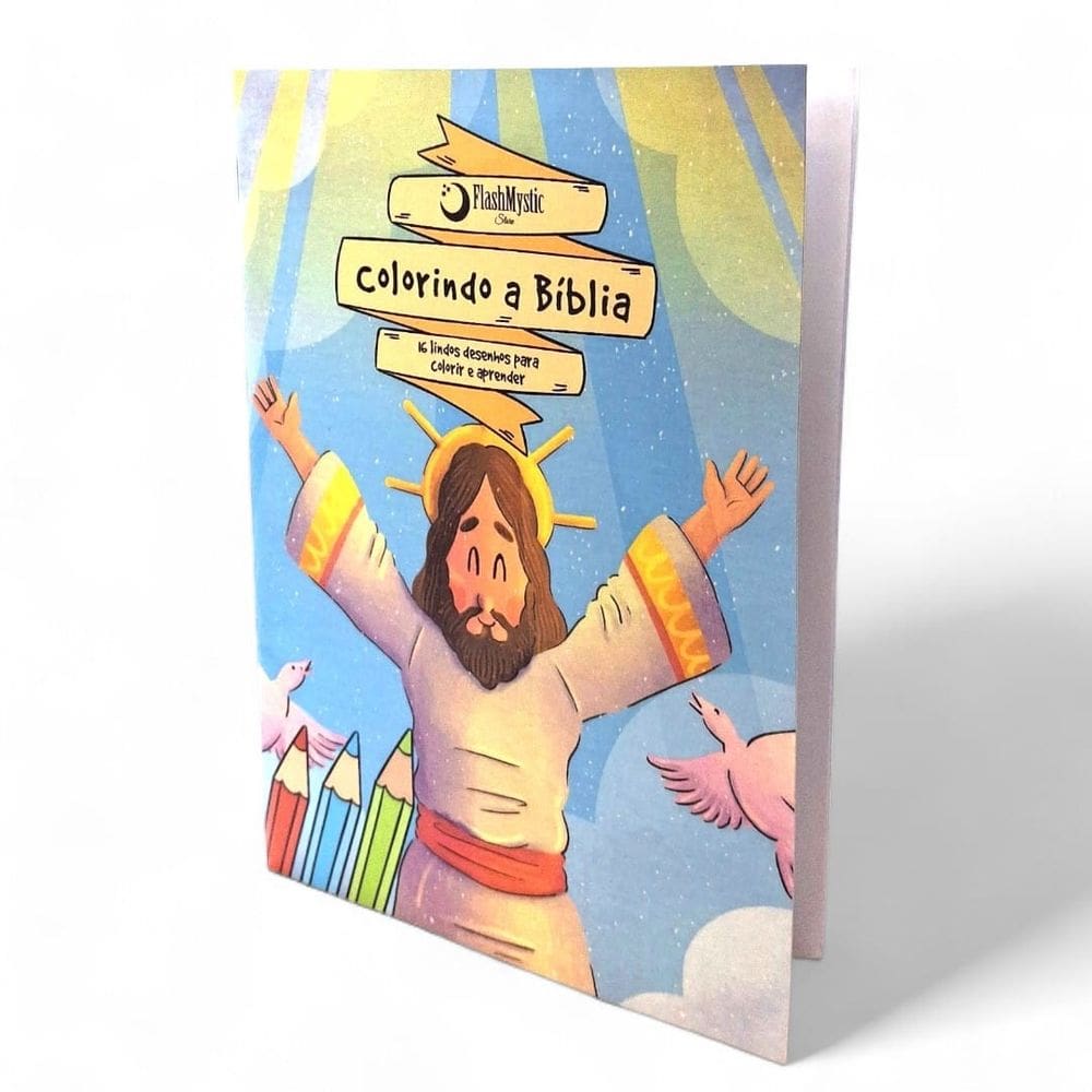 Livro de Colorir Biblíco 16 Lindos Desenhos Colorir Aprender