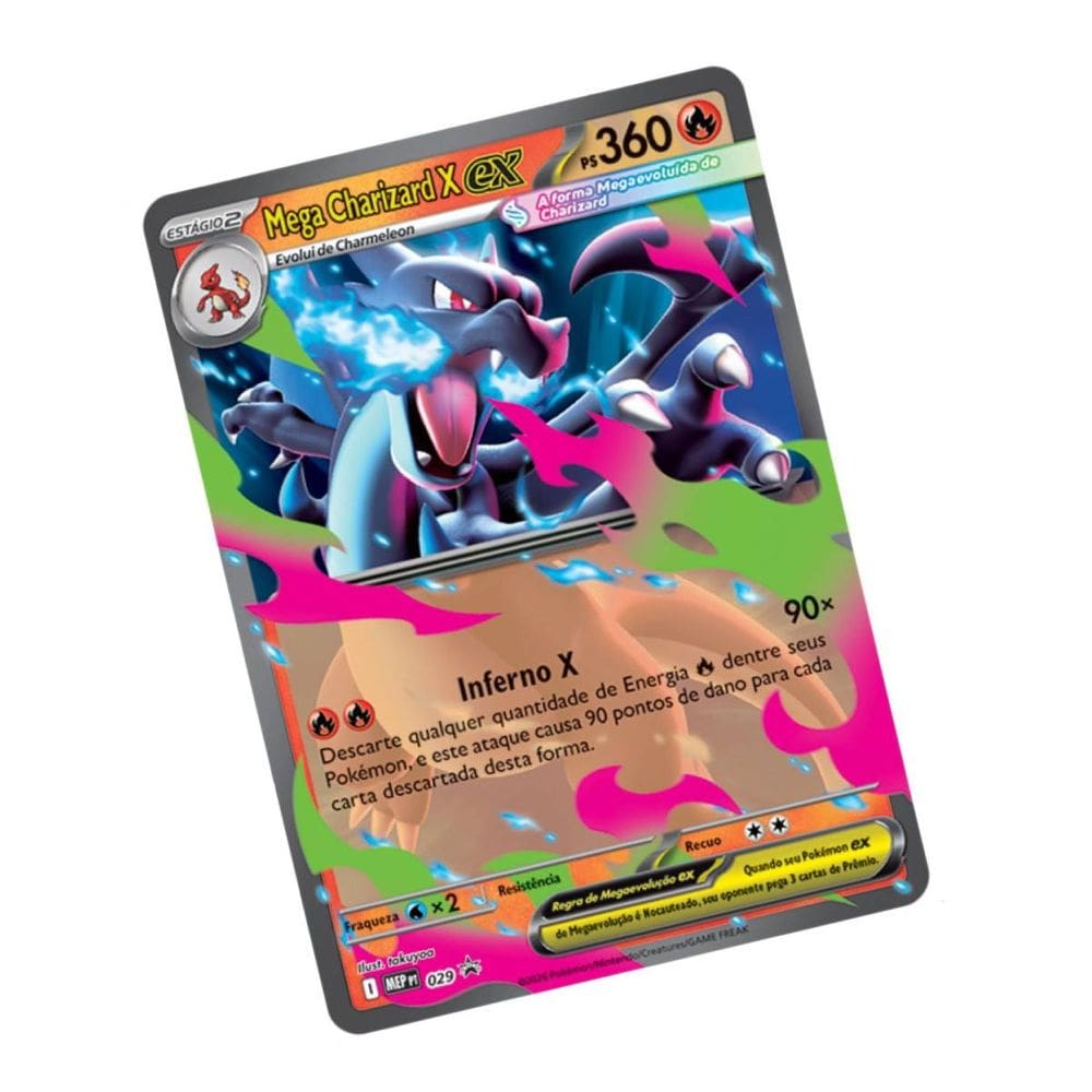 Box Pokemon Coleçao Mega Charizard X 61 | Extra