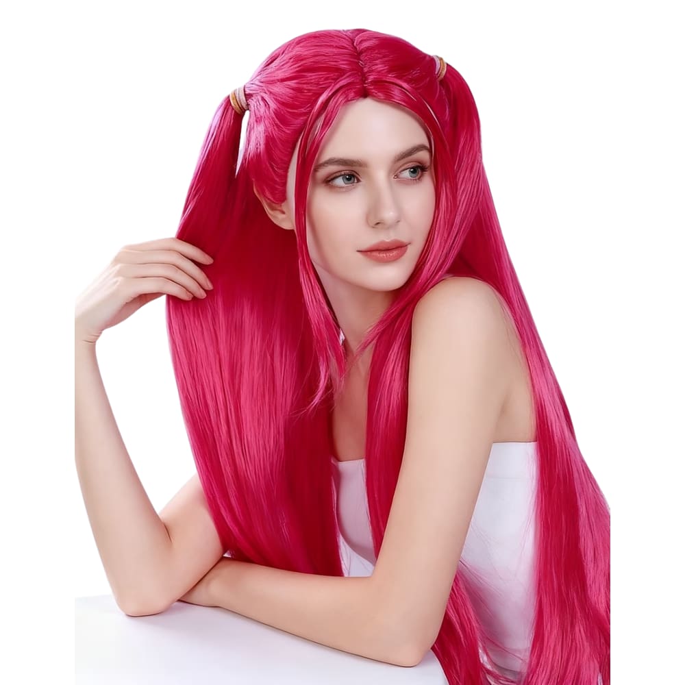Peruca de Fantasia Anime Rumi e Mira Look de Cosplay de K-Pop