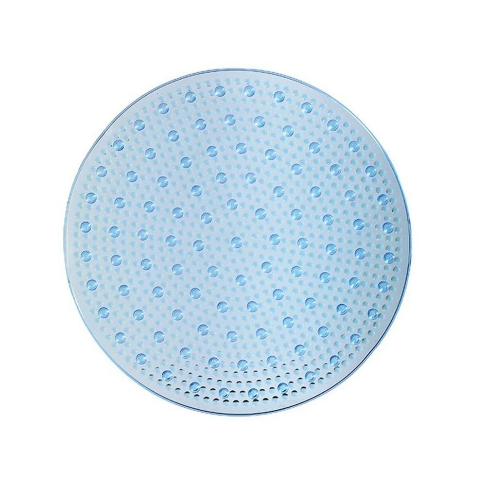 Tapete Redondo Aqua Antiderrapante Para Box 50x50cm - Azul