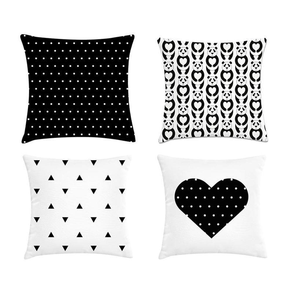 Kit 4 Capas Para Almofadas Pandinha 45X45