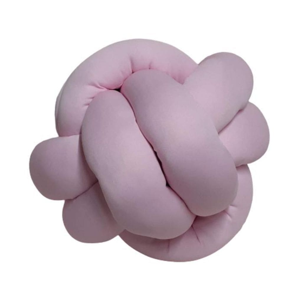 Almofada Nó 32Cm Rosa Dê1Toque Artesanal Decorativa