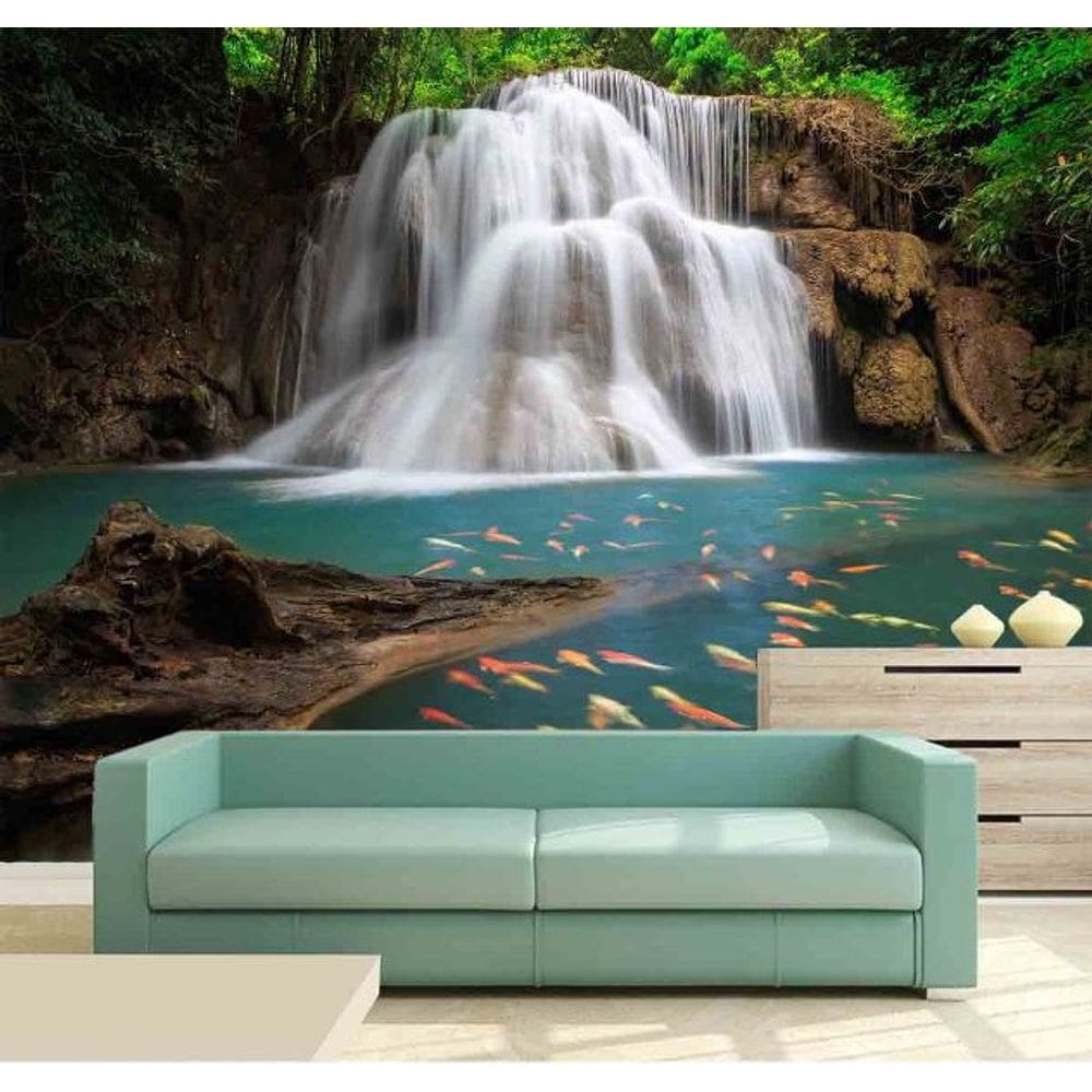 Painel Adesivo Cachoeira 3D 3,75M² na 036