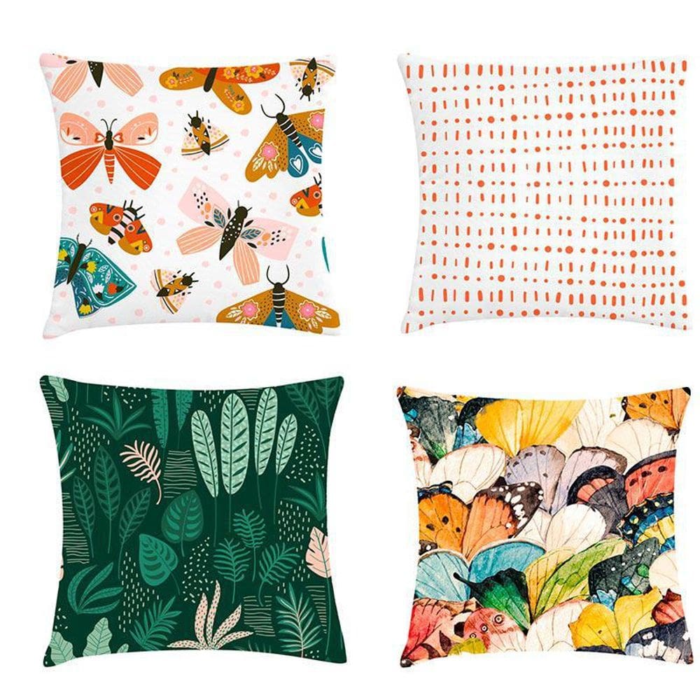 Kit 4 Capas De Almofadas Bug 45X45