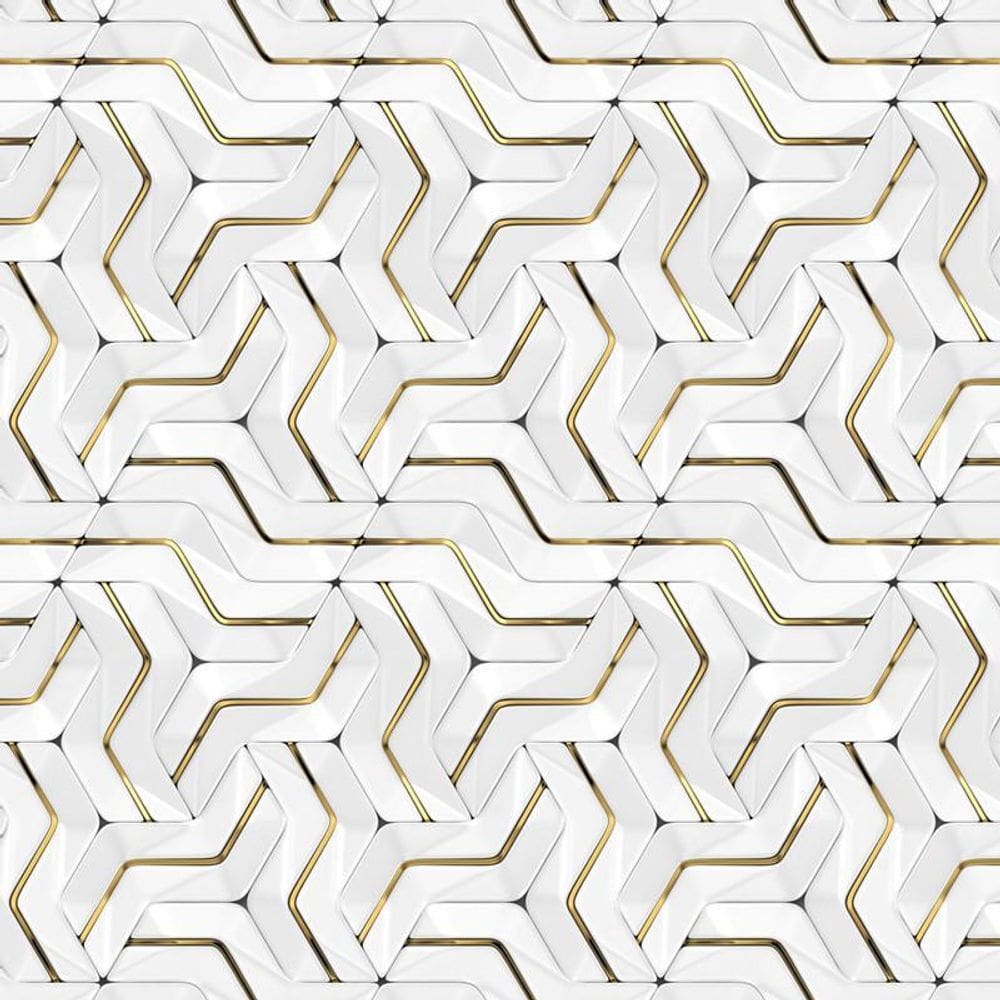 Papel De Parede 3D Desenho Vertical E Horizontal Geometrico