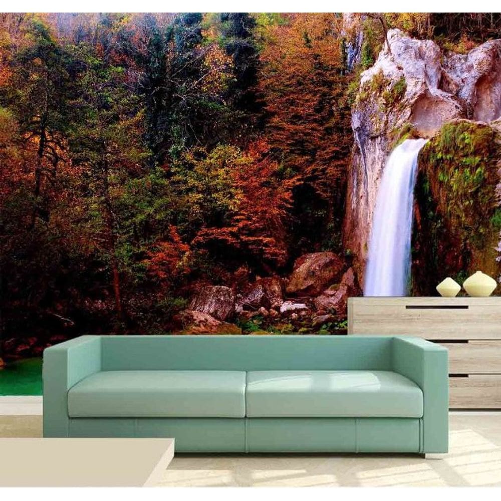 Painel Adesivo Cachoeira 3D 3,75M² na 039