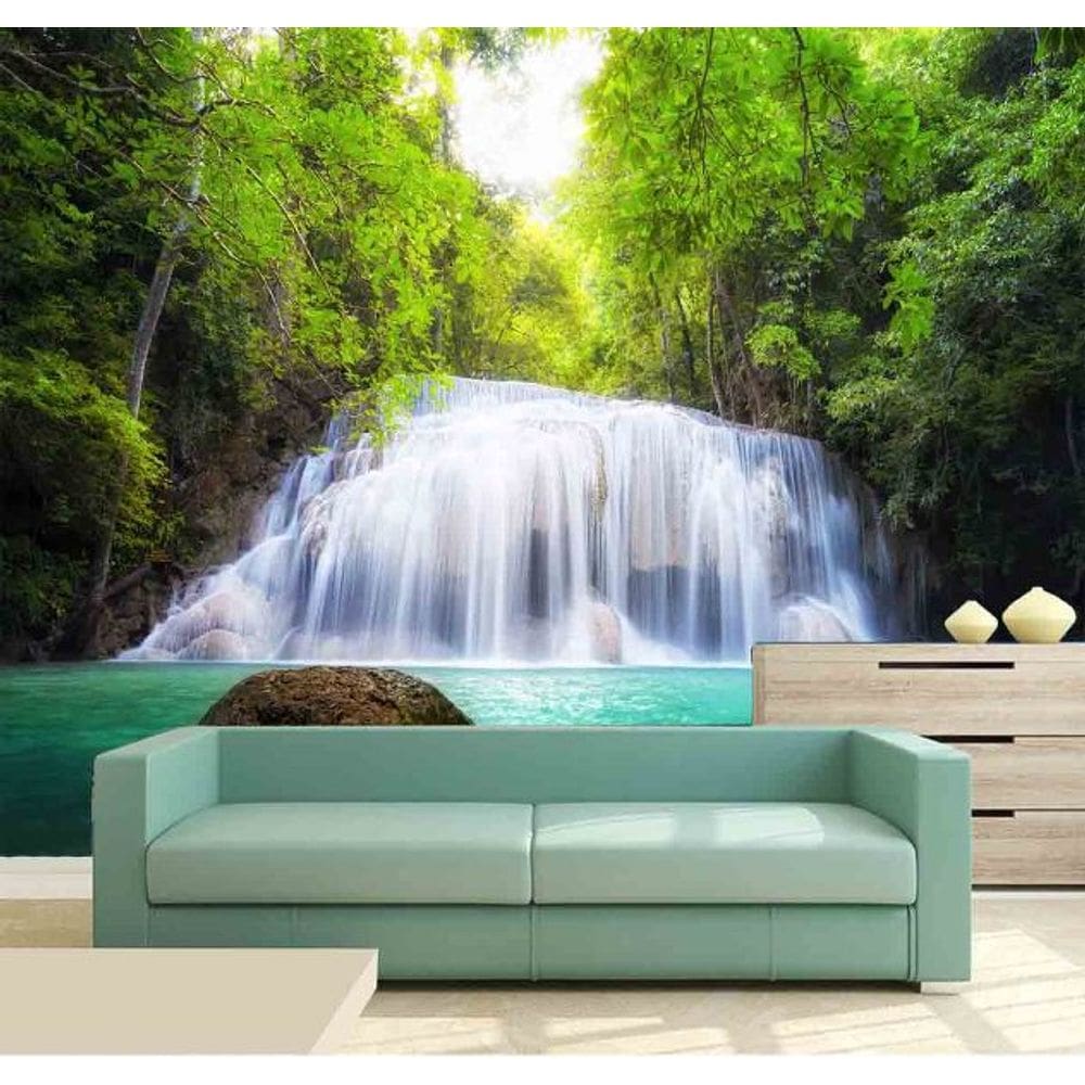 Painel Adesivo Cachoeira 3D 2M² na 010