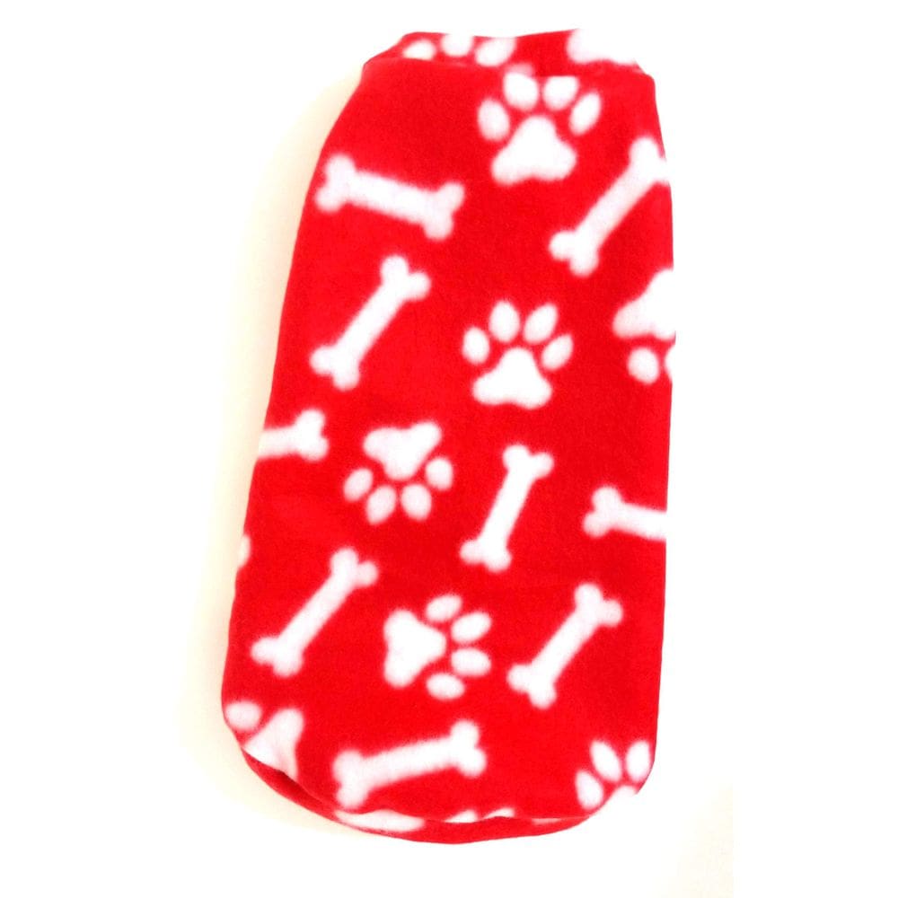 Roupa Capa Soft Para Cães Vermelho Com Estampa Tamanho Gg