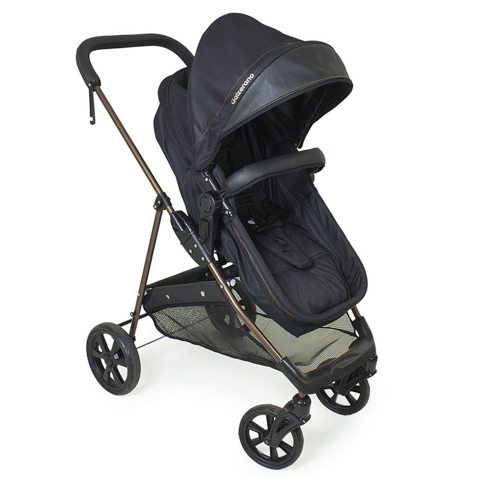 Carrinho de Bebê Galzerano Napoli 1448 de 0 Meses até 22kg Preto e Cobre
