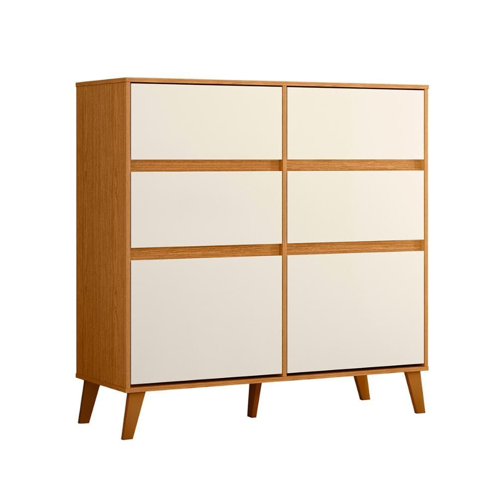 Comoda Sapateira Dora Com 4 Gavetas e 2 Portas Basculante