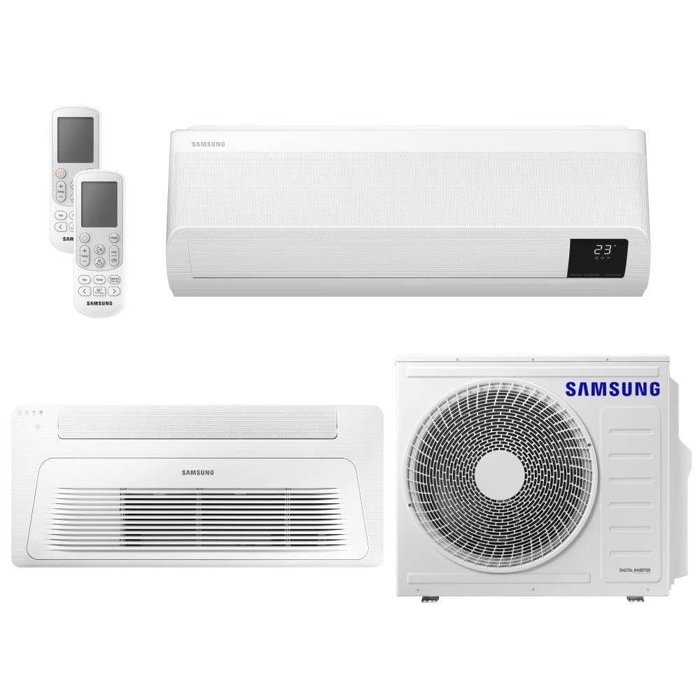 Ar Condicionado Multisplit Bi 27000 Btu(9000+18000) Quente/frio - Inverter - Samsung - 220v - Aj025anapkh Aj052dn1dkh / Aj050axj2k