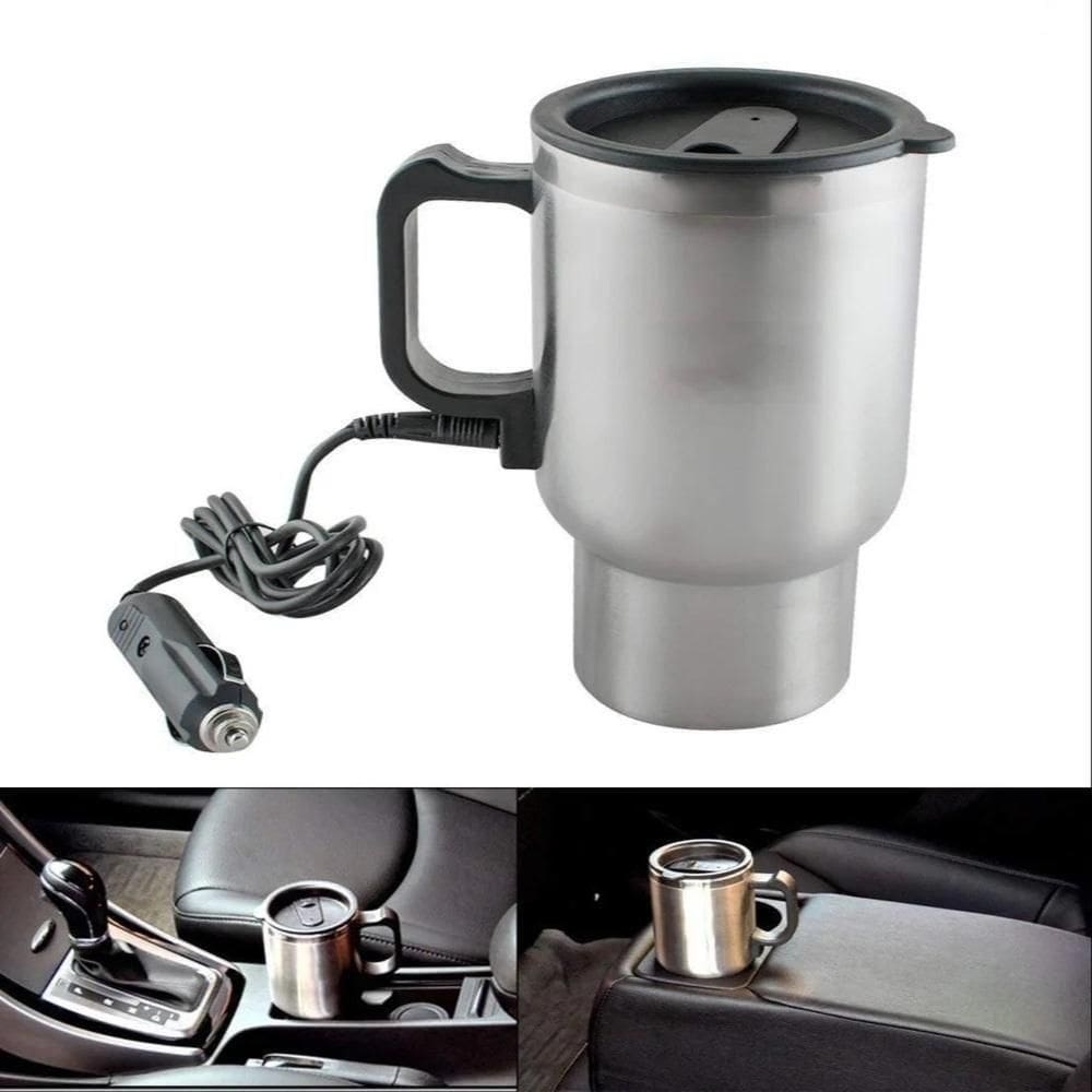 Caneca Eletrica 12v Jarra Inox Termica Garrafa Aquecedor Copo Aquecimento Automotivo