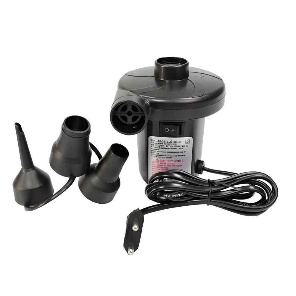 Inflador Elétrico 12v 75w Bomba De Ar Para Colchão Barco E Infláveis Com Entrada De Acendedor De Carro