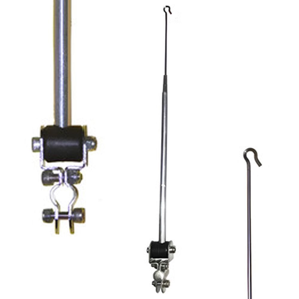 Antena Corta Pipa Moto Retrátil Retrovisor Inox Prata HRC02