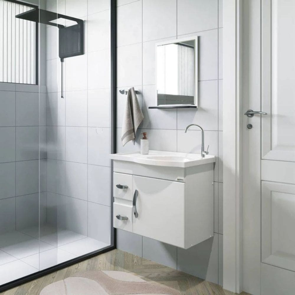 Conjunto de Banheiro Rorato Siena 578302 Branco