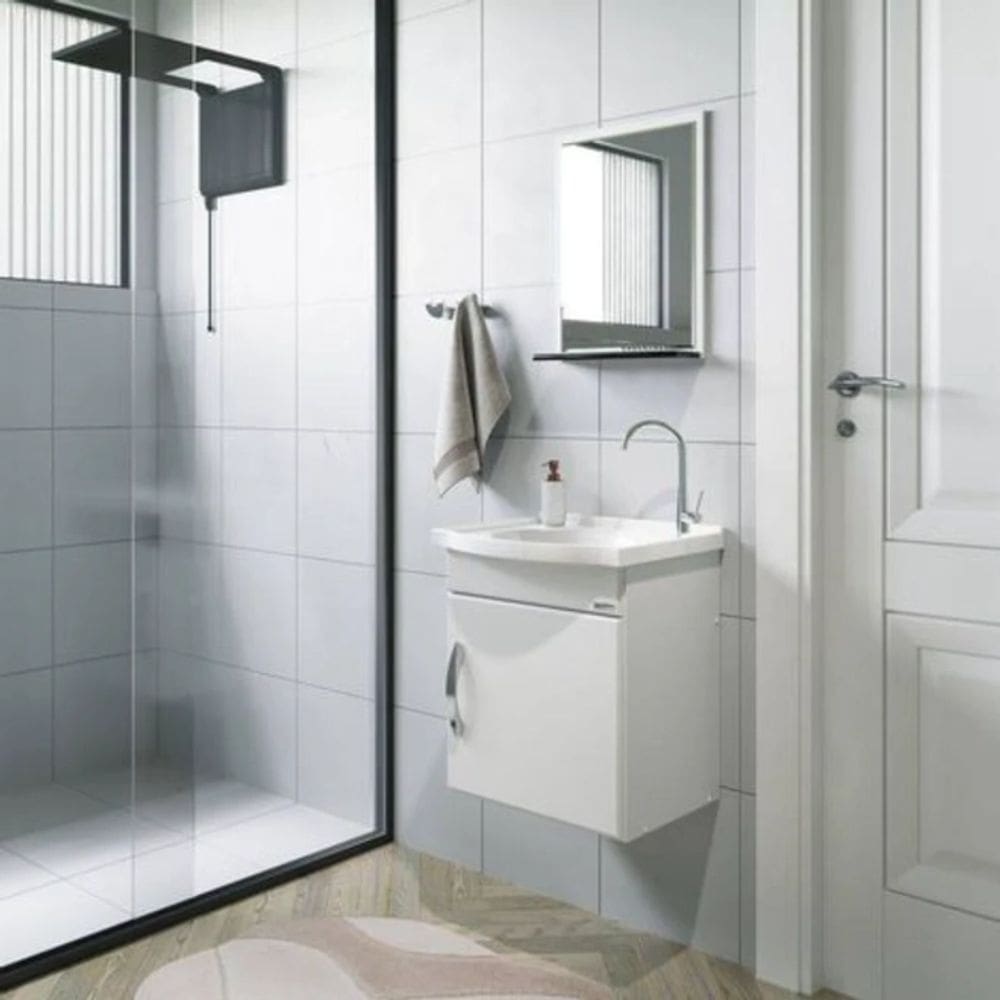 Conjunto de Banheiro Rorato Siena 578202 Branco