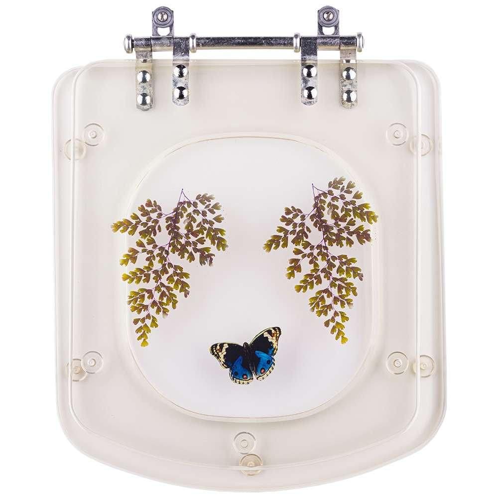 Acento Sanitário Decorada Bali Transparente Para Bacia Incepa