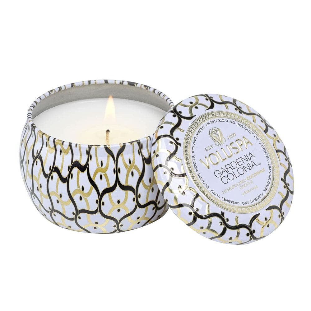 Vela Voluspa Maison Blanc Mini Tin Gardenia Colonia