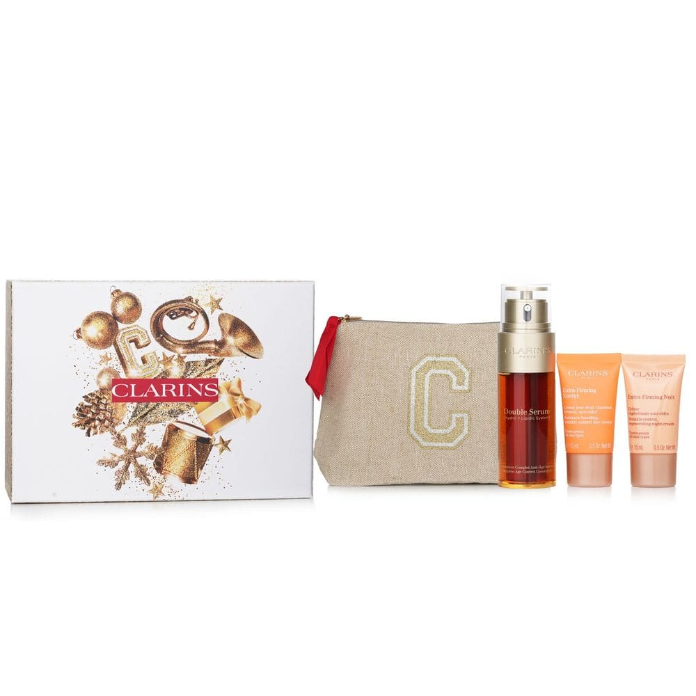 Conjunto de cuidados com a pele Clarins Rituale Double Serum & Extra Firming