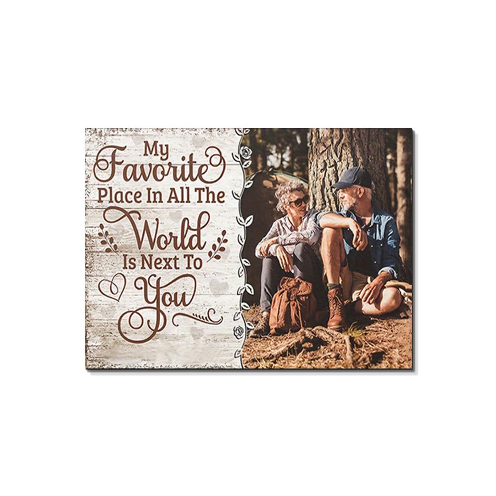 Quadro: Arte de parede, pintura, frase romântica, 40x60cm