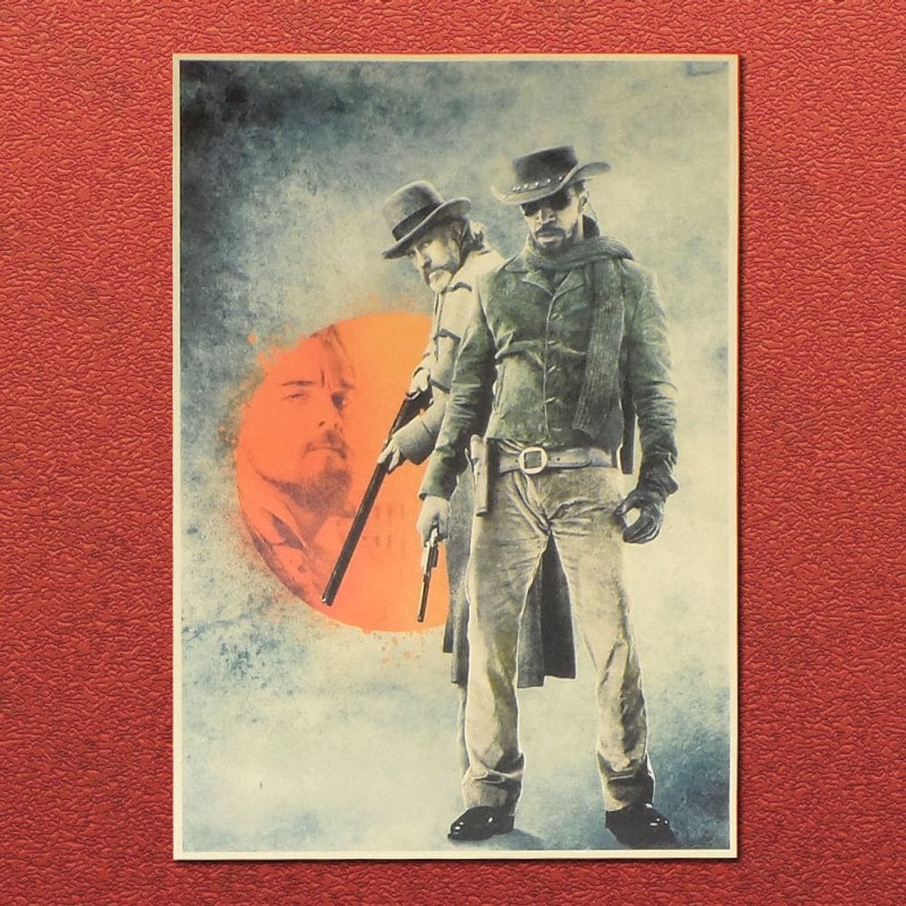 Pôster Django Unchained Movie 30x42cm Impressão artística de parede vintage