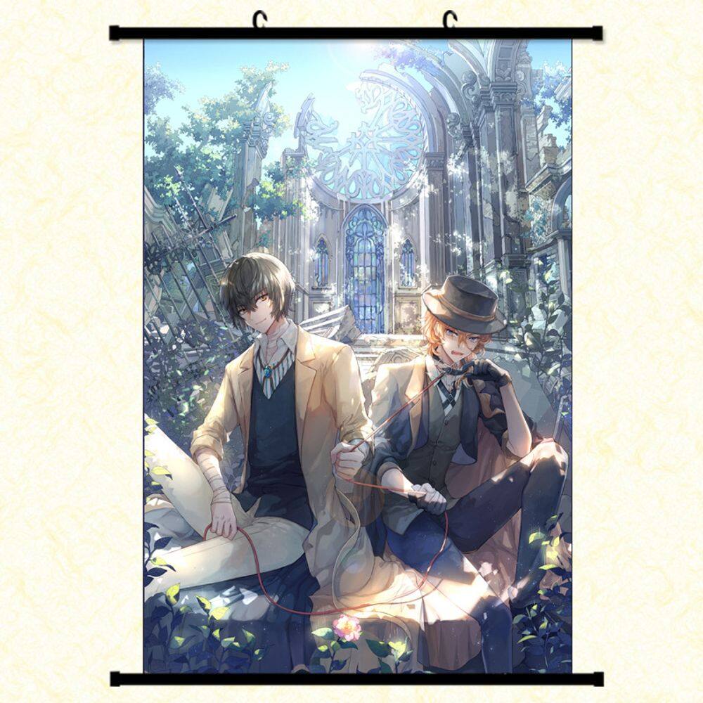 Pintura de parede Scroll Bungo Stray Dogs Osamu Dazai