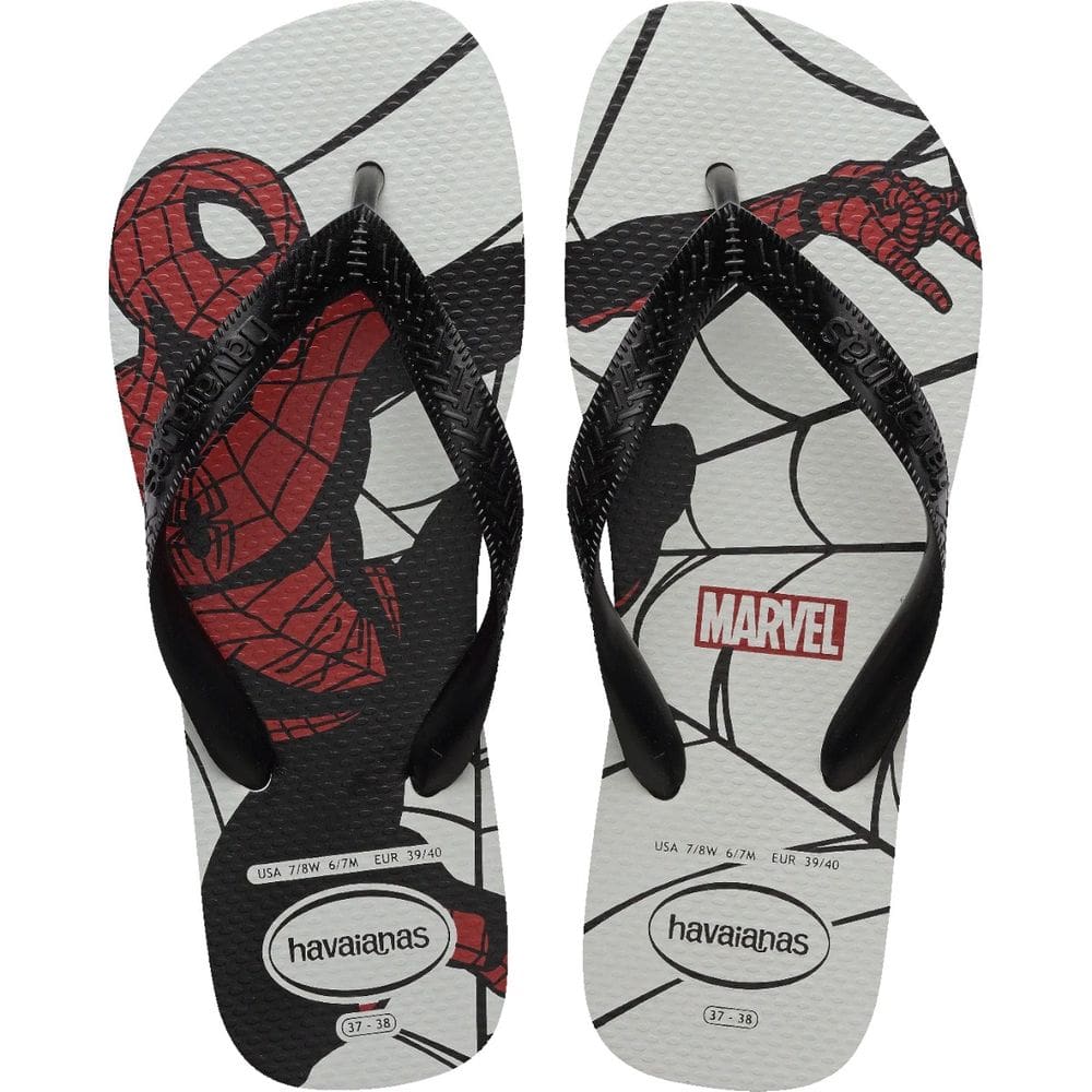 Chinelo Dedo Masculino Casual Borracha Super-Heróis Havaianas Top Marvel Logomania