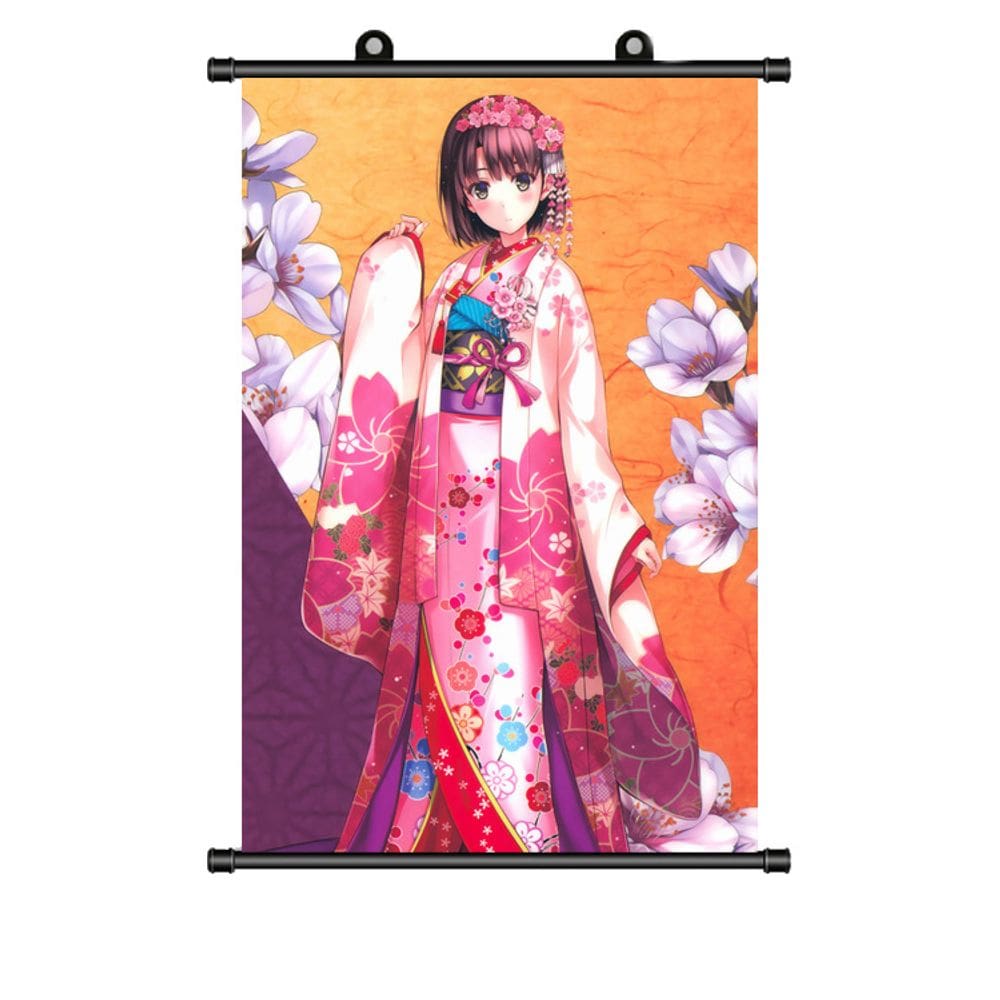 Arte de parede Como criar uma namorada chata Megumi e Utaha