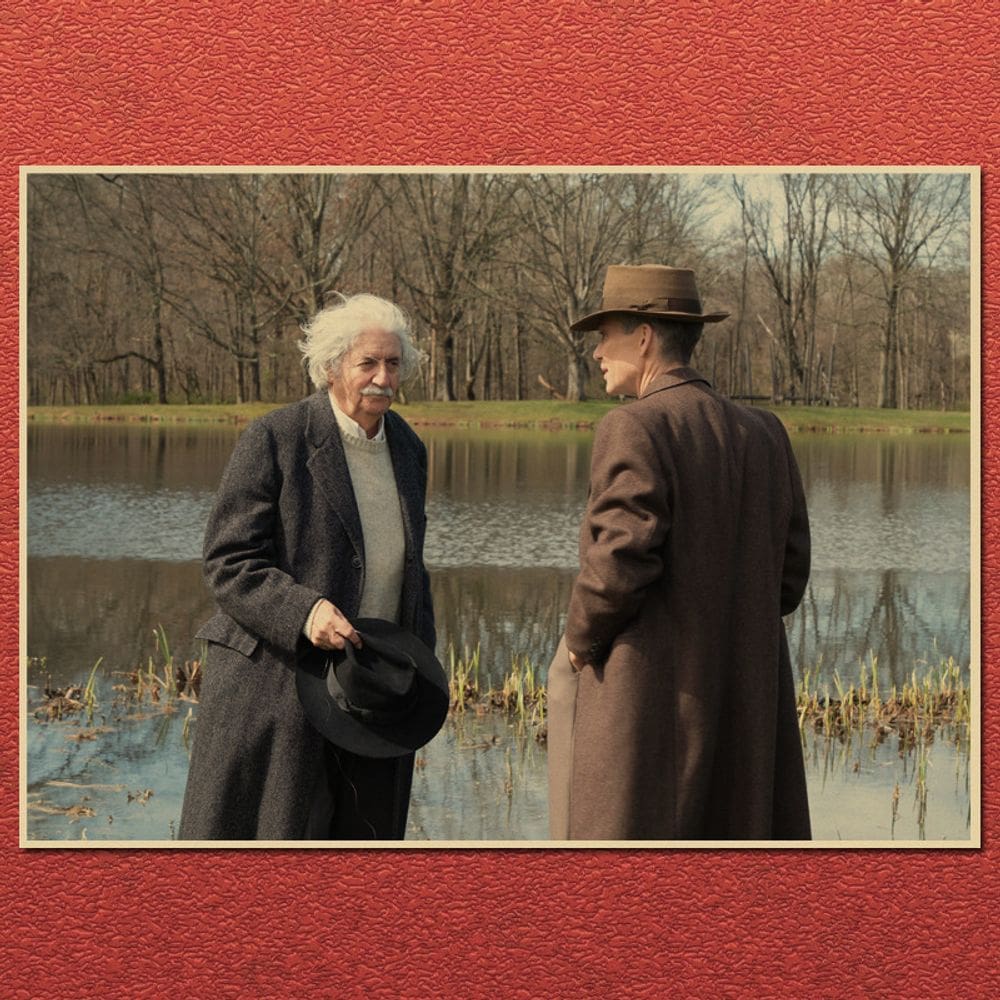 Pôster Oppenheimer Movie 42x30cm - Arte dramática histórica