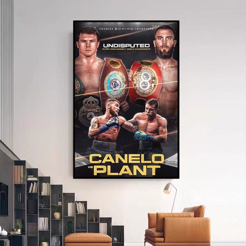 Pôster de boxe com pintura de parede Canelo Alvarez 35x50cm