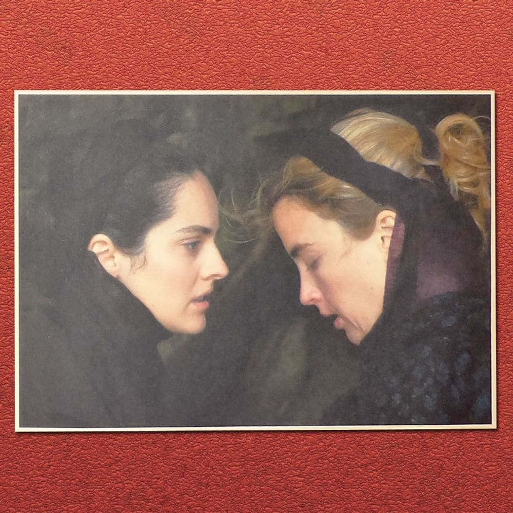 Retrato de pôster de uma mulher em chamas LGBTQ+ Amor e paixão