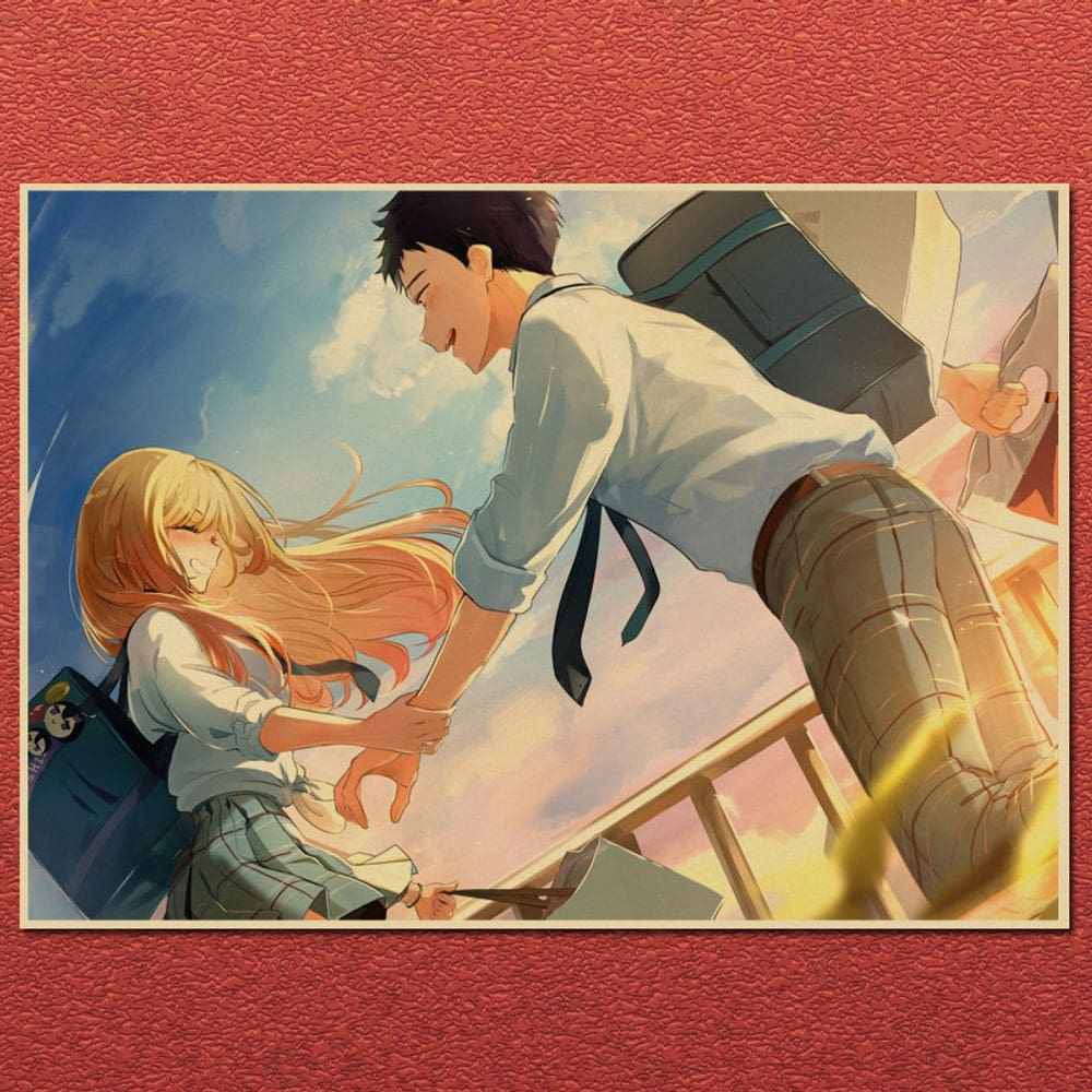 Pôster The Dress-Up Darling Anime Marin and Wakana 42x30cm