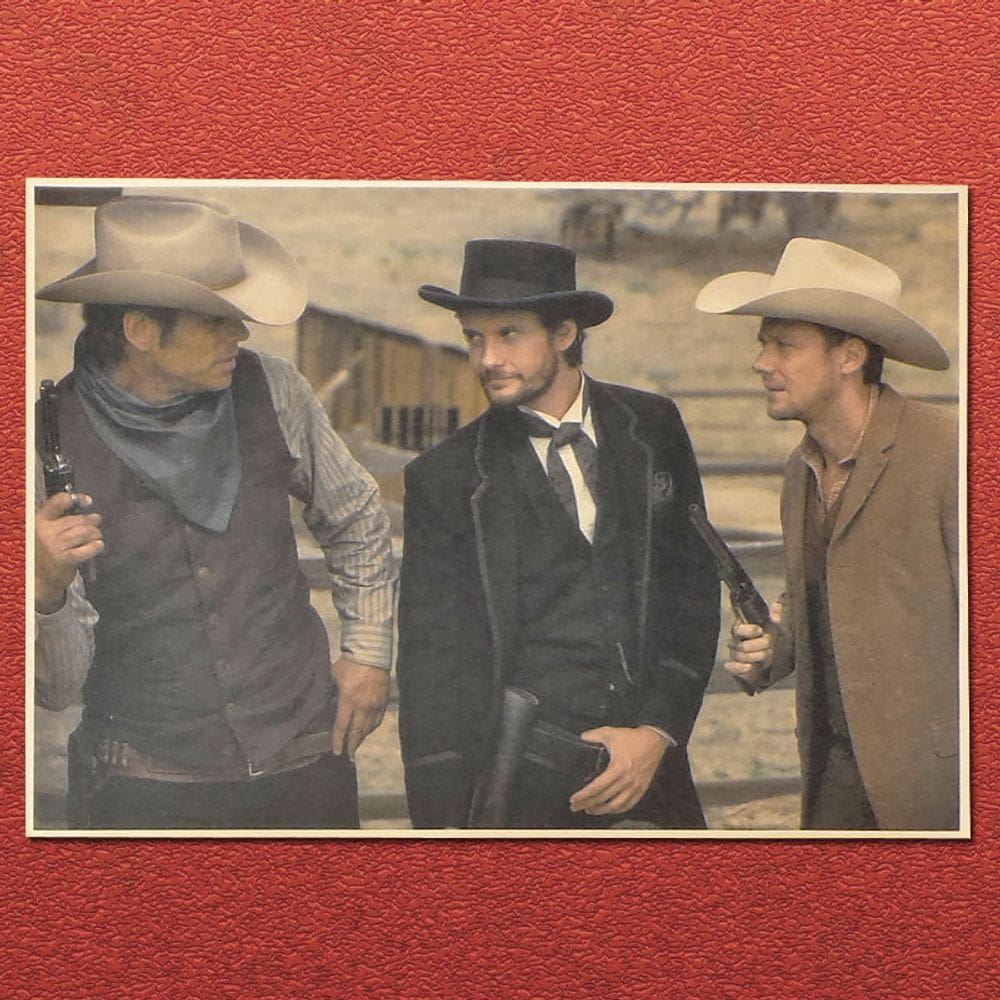 Pôster Westworld, icônico programa de TV ocidental de ficção científica, arte 42x30cm