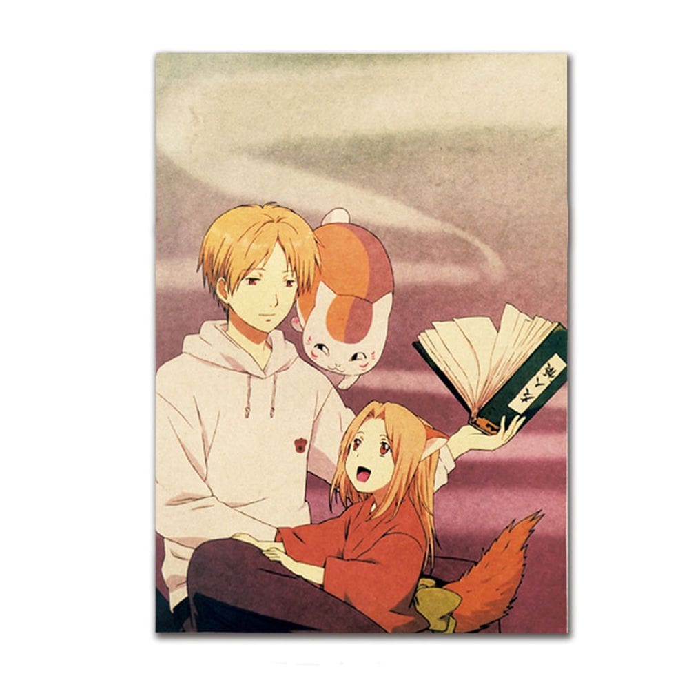 Pôster O Livro dos Amigos de Natsume Vintage Kraft Paper 51,5x36cm