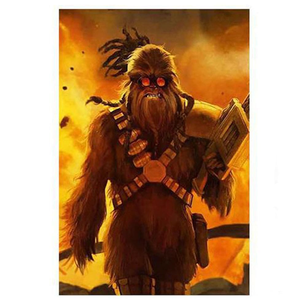 Arte em tela Furry Warrior para decoração de quarto e escritório