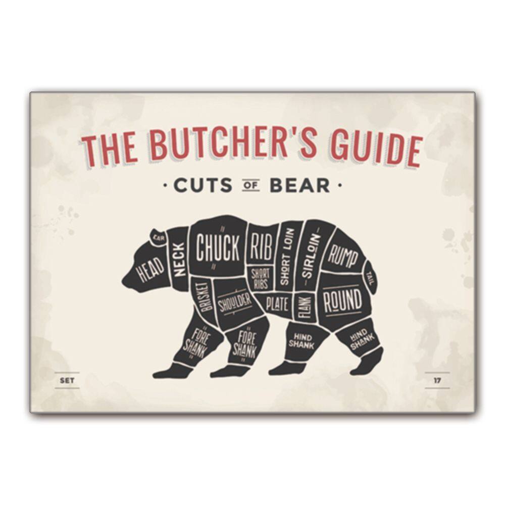 Pôster The Butcher`s Guide Impressão artística de anatomia animal 40x60cm