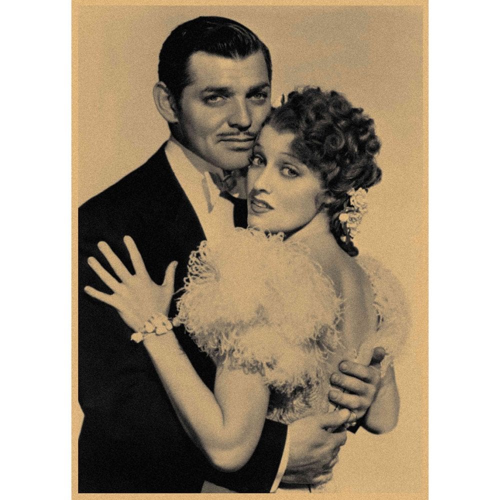 Pôster Clark Gable Vintage Hollywood Star 29,7x42cm