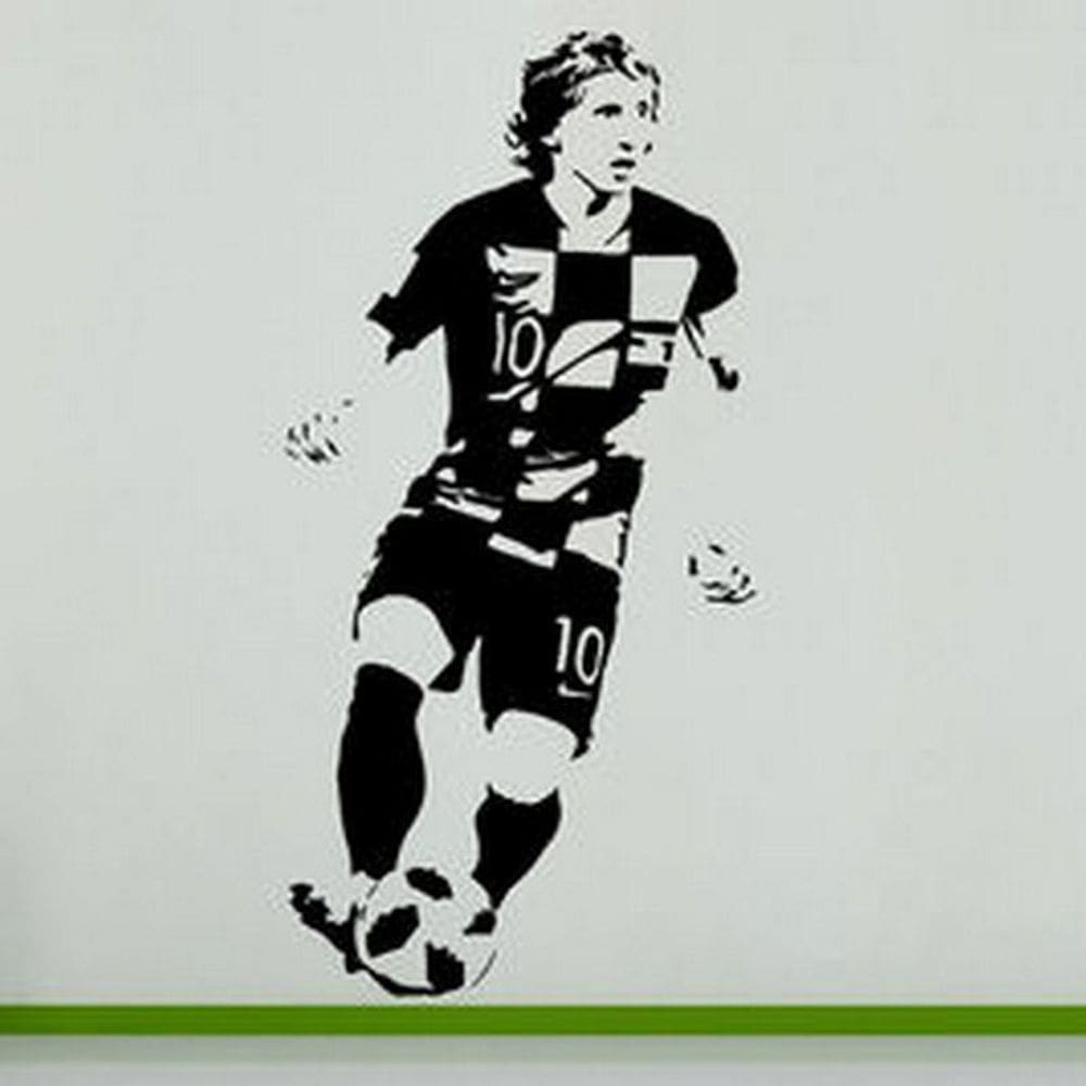 Adesivo de parede Luka Modric Soccer Action Pose para fãs