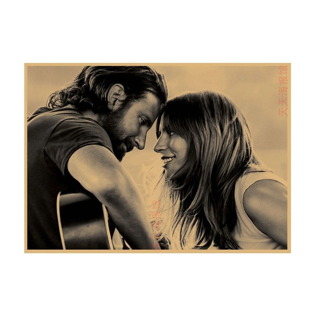 Pôster Pintando Uma Estrela Nasce Filme Vintage 30x42cm