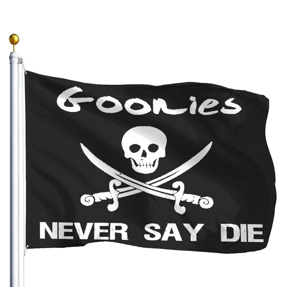 Decoração de tapeçaria para pendurar na parede Goonies Never Say Die 100x150cm