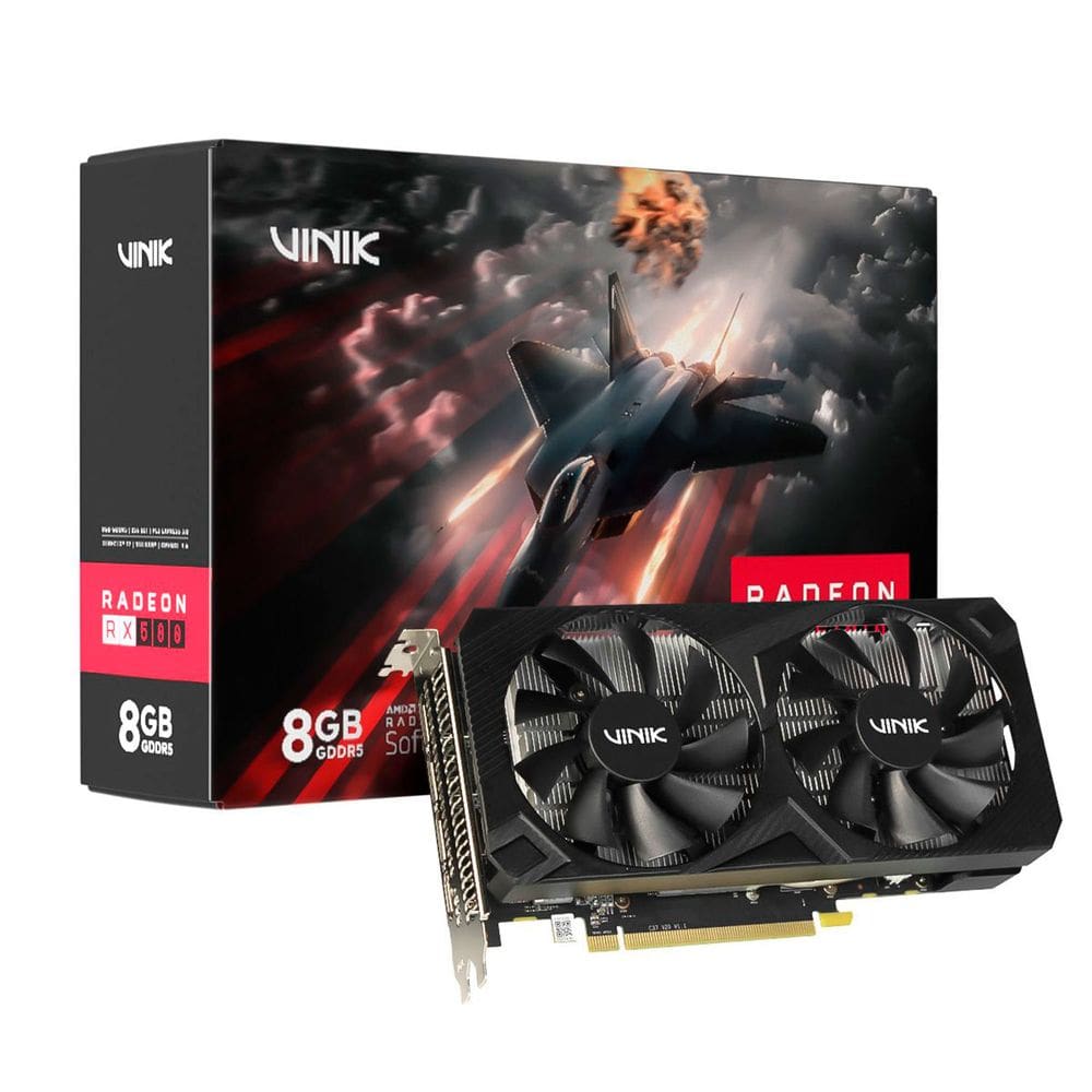 Placa de Vídeo Vinik AMD Radeon RX580, 8GB, GDDR5, 256 Bits, Dual Fan - GPUVK5808GB2F