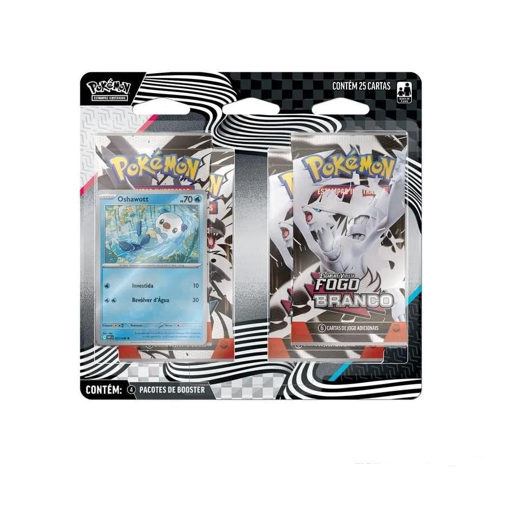 Pokémon Fogo Branco 10.5 Blister Quádruplo - Copag
