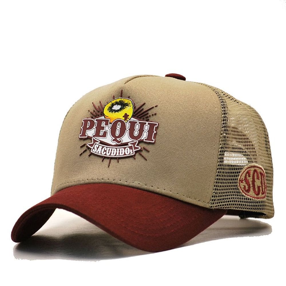 Boné Sacudido`s Pequi - Bege - Vinho