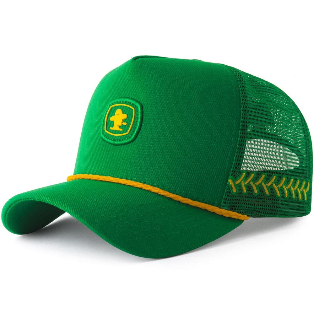 Boné Sacudido`s Linha Trator - Verde e Amarelo