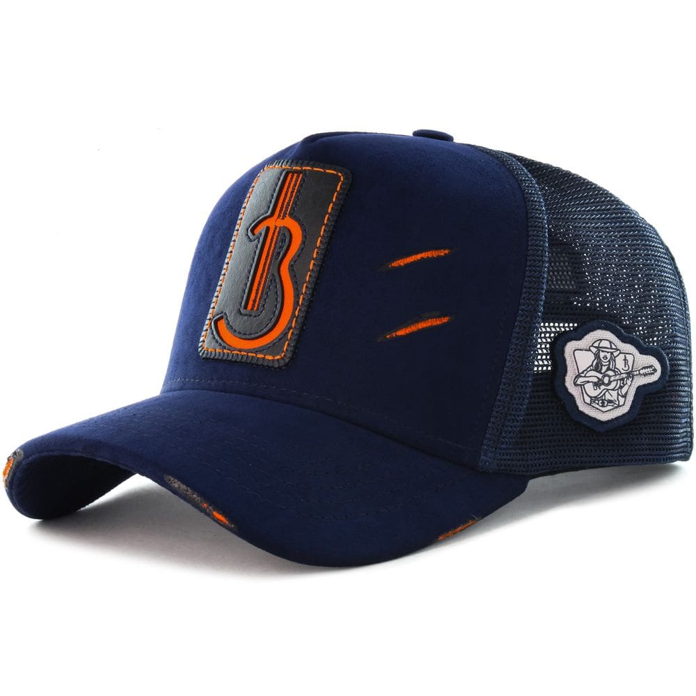 Boné Sacudido`s - Suede Marinho - Bruna Viola